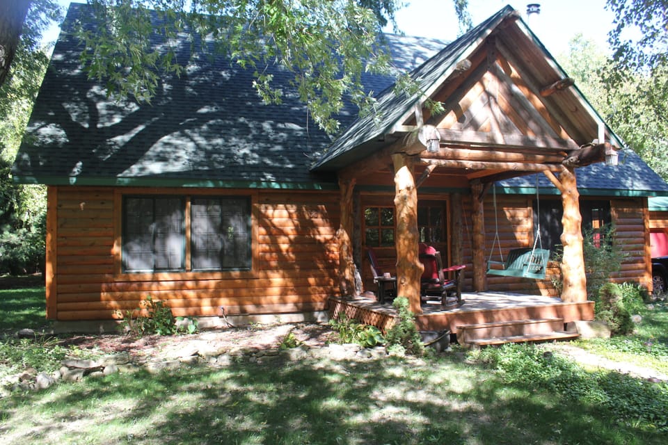 Front of Log Cabin