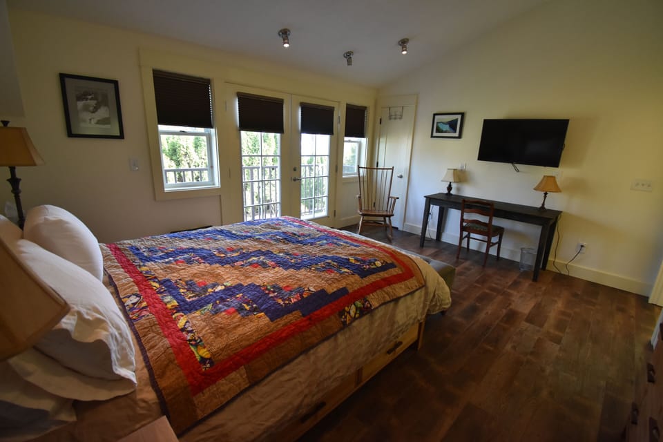 Upstairs Bedroom. The 4K TV has a DVR