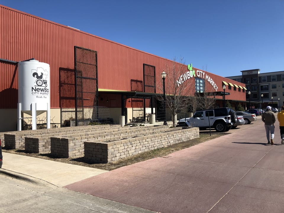 Two blocks away is NewBo Market, full of shops and restaurants. Very walkable.