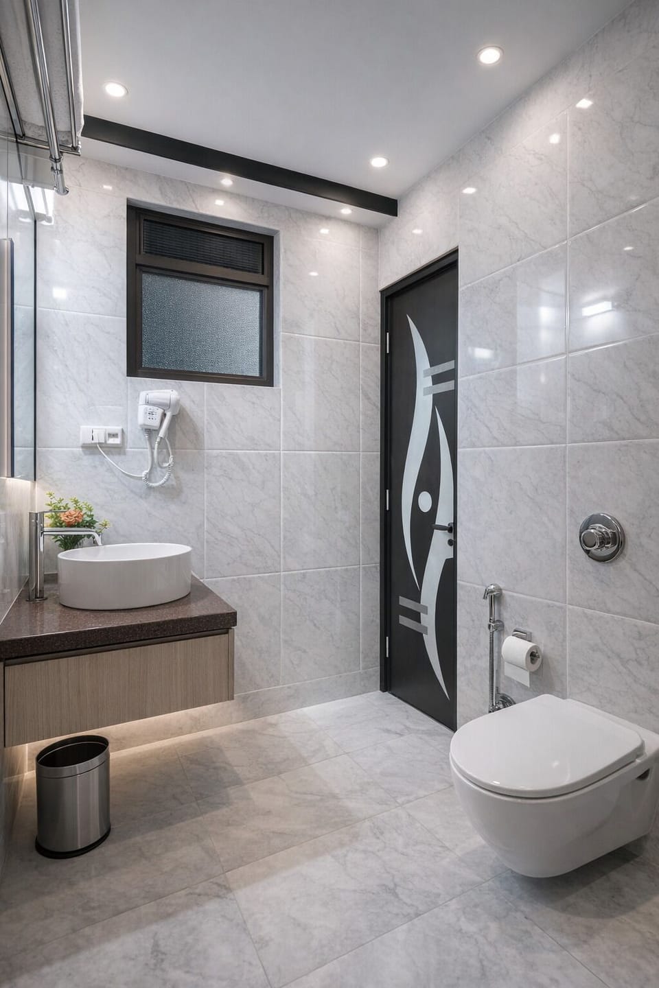 Premium Room | Bathroom | Shower, hydromassage showerhead, designer toiletries, hair dryer