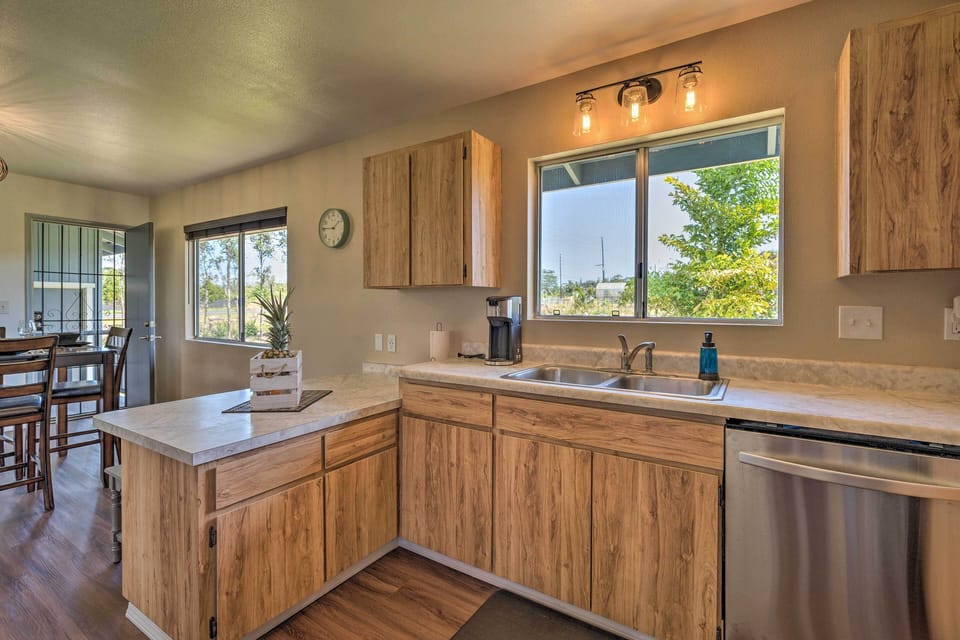 Slice and dice on the spacious countertops.