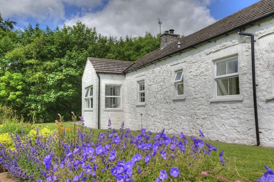 The cottage has it's own pretty garden on two sides