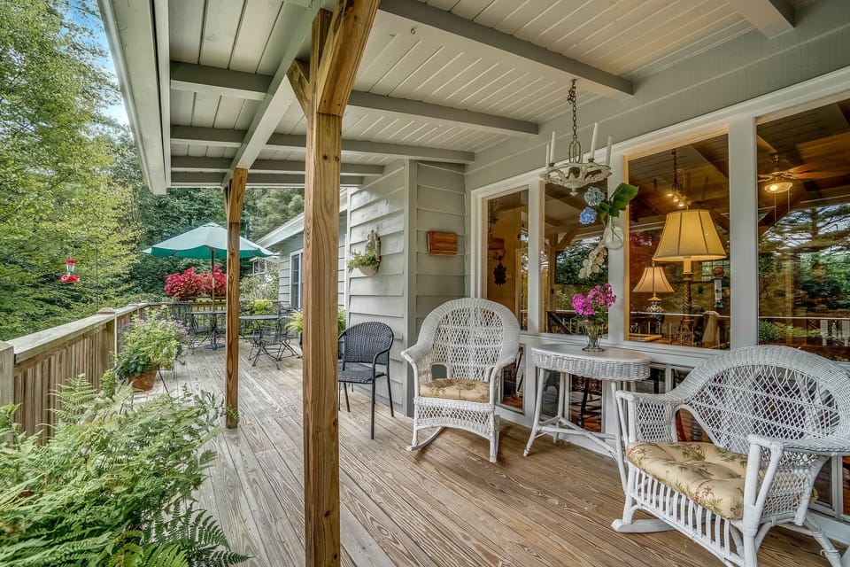 Back Porch with covered area