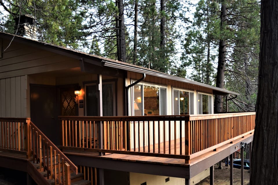 Side view of cabin