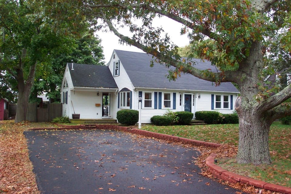 Front of House and Large Driveway