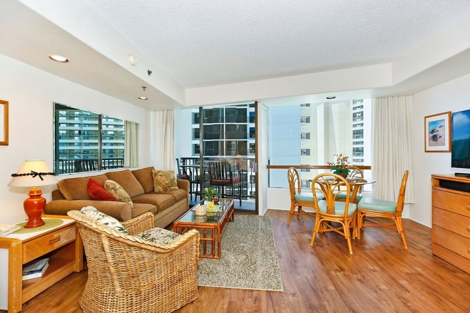 Spacious and comfortable living area.