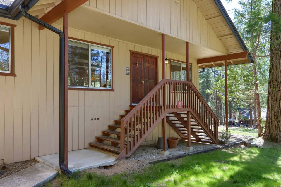 Stairs to the cabin