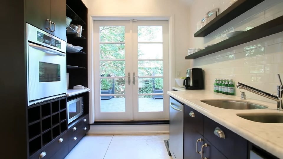Kitchen - French doors onto back deck