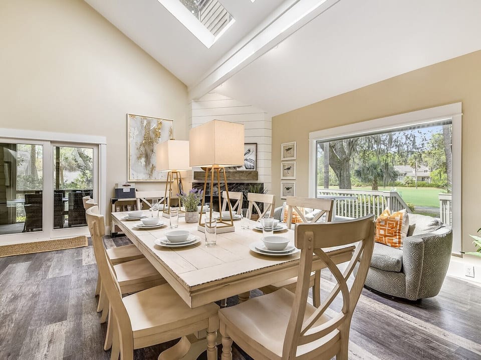 Main Dining Table with Seating for 8 at 18 Woodbine Place