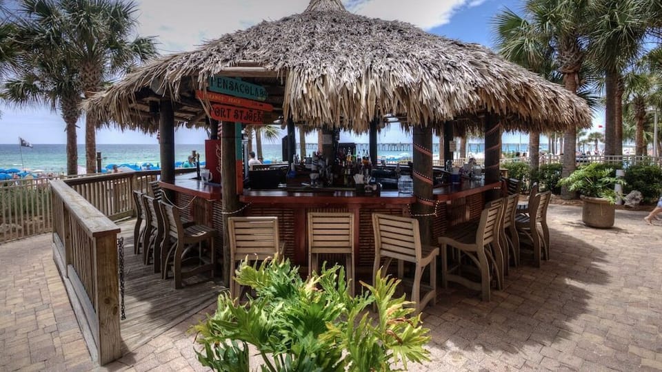 The tiki bar at the beach 