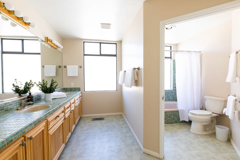 Primary's spacious ensuite.