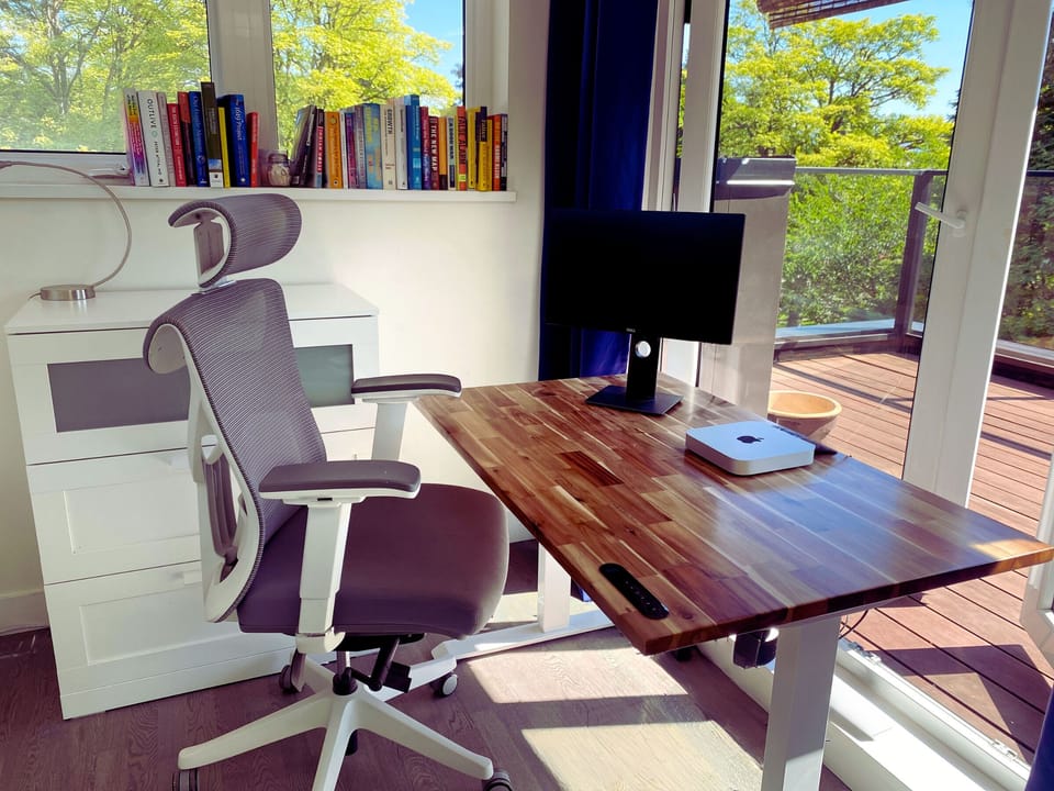 Workspace in top bedroom 