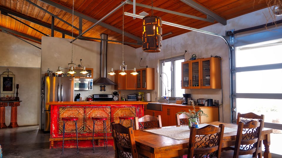 Dinning area and kitchen