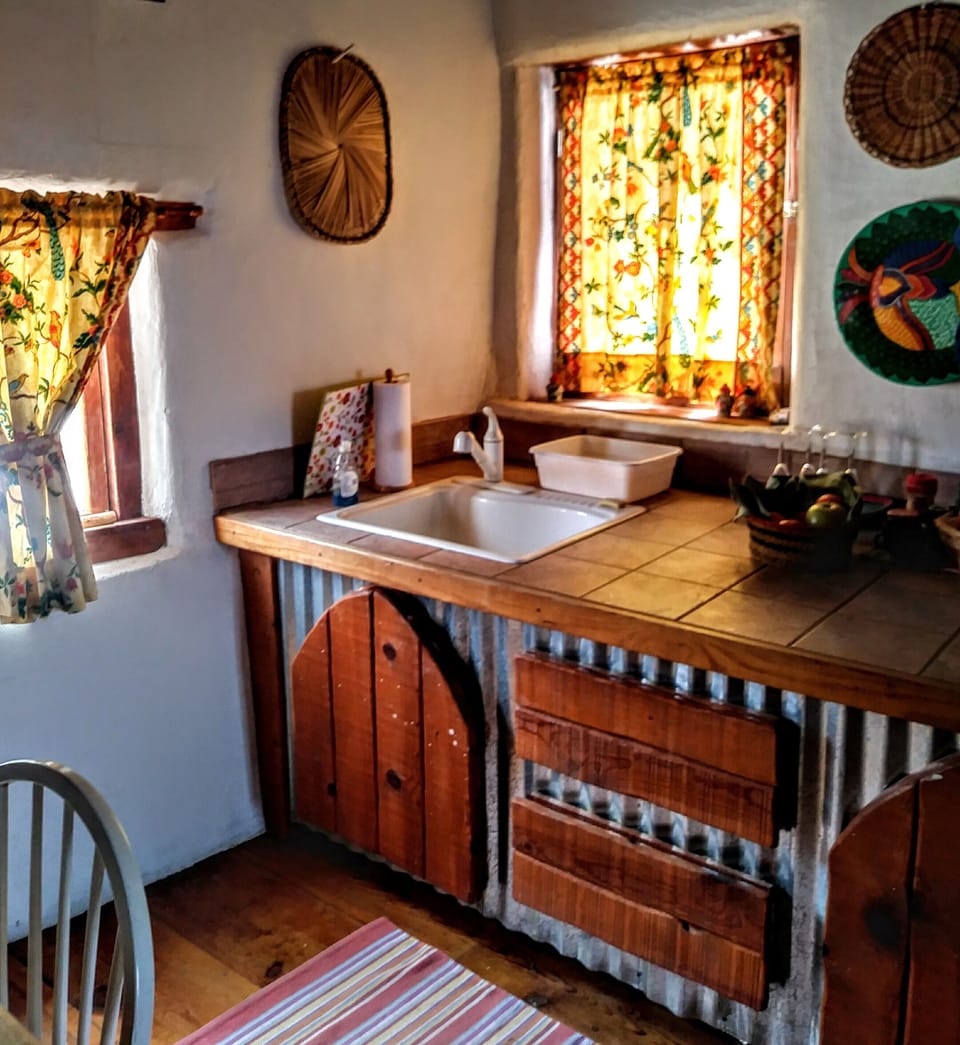 The Casita kitchenette area