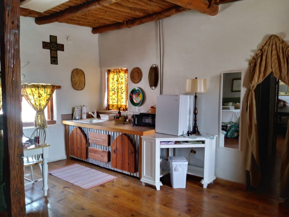 The Casita kitchenette area