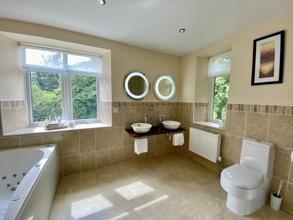 Premier Room (No. 4) | Bathroom | Shower, free toiletries, hair dryer, towels