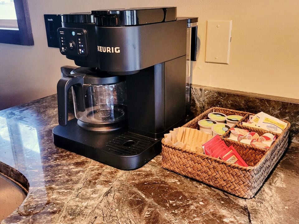 Coffee and tea are provided for you
