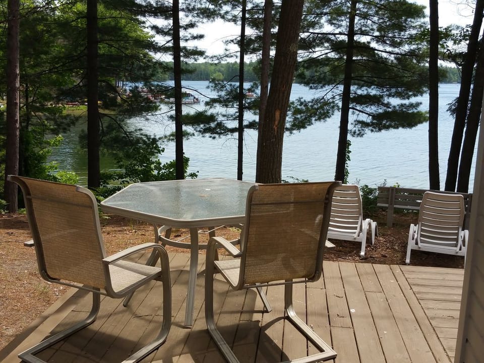 Just 50 feet to the water from the porch