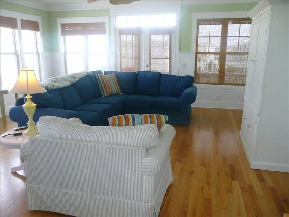 This ultra comfortable couch is the perfect place for a book or movie.