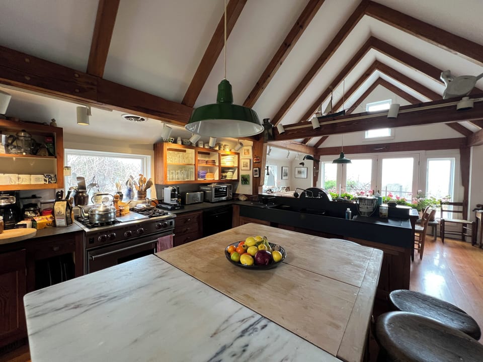 looking west towards dining area and ocean