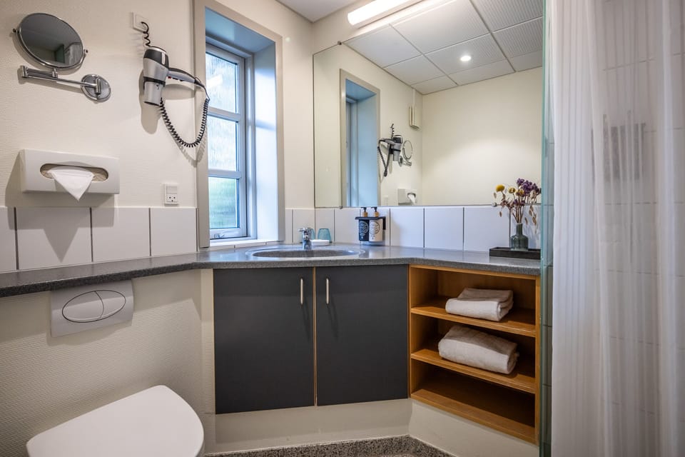 Minibar, desk, blackout drapes, free WiFi