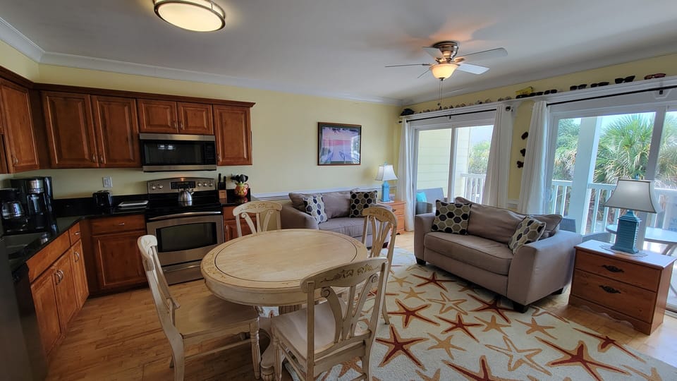 Open Living & Dining Area - Twin Sleeper Chair