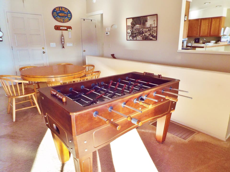 Foosball off of living room