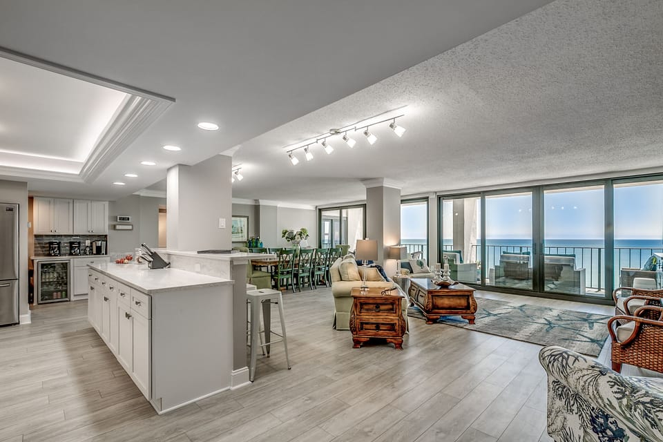 Kitchen to living view