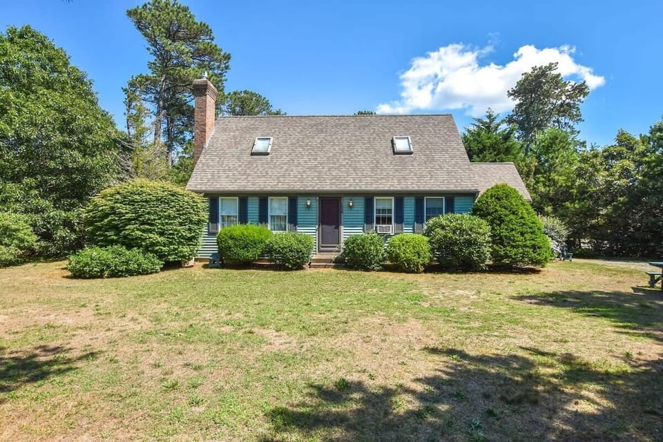 front of home with large front yard