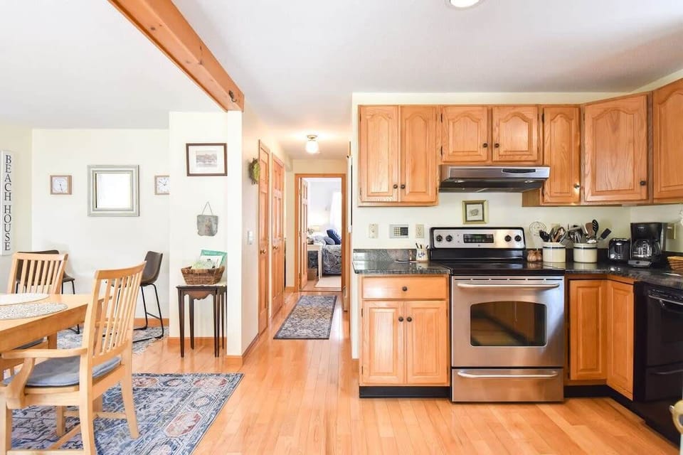kitchen with wood cabinets and stainless steel appliances