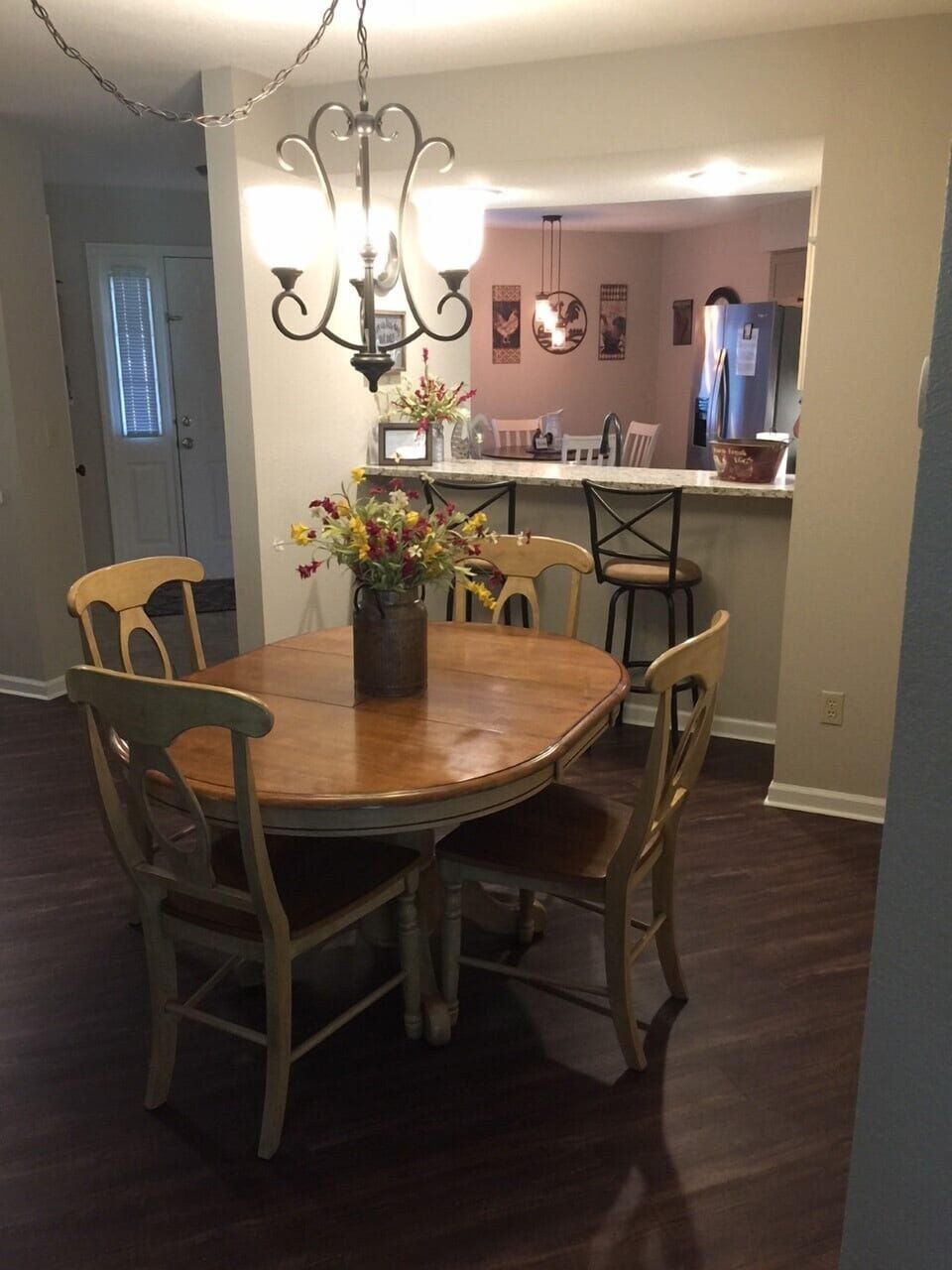 Dining area and seating at the bar