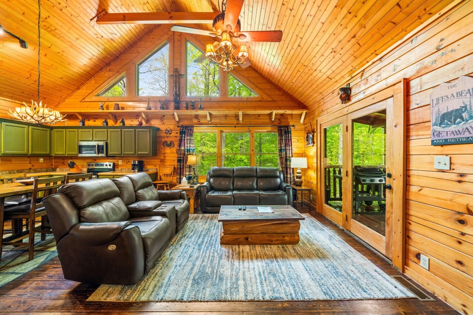 Walking out Bedroom to living area.