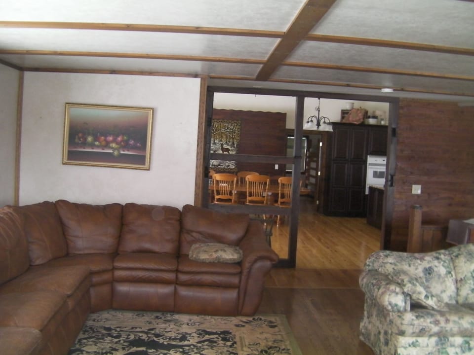 Spacious living area upstairs