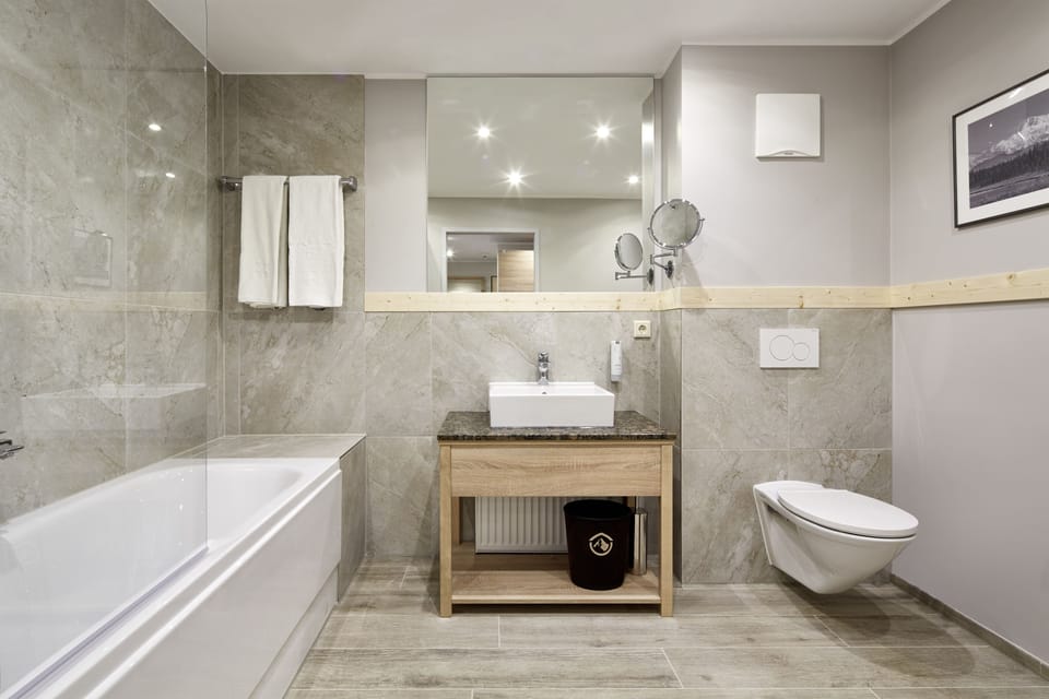 Towels, soap, shampoo