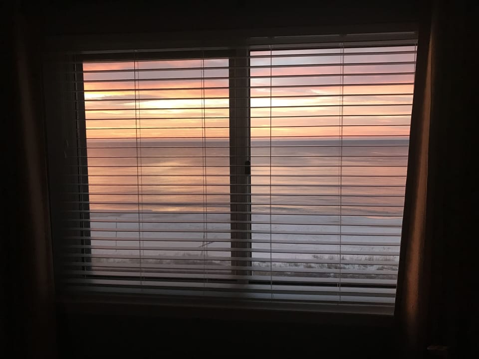 View from Master bedroom sliding window