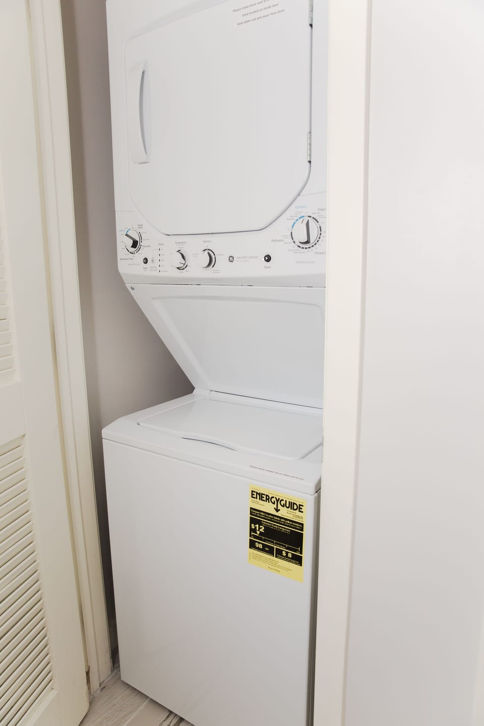 In unit washer and dryer