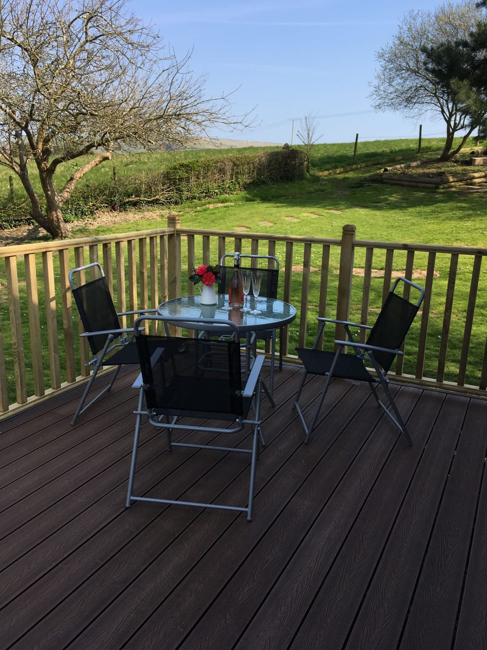 Outdoor decking area.