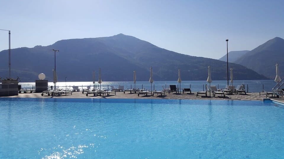 Lakeside swimming pool
