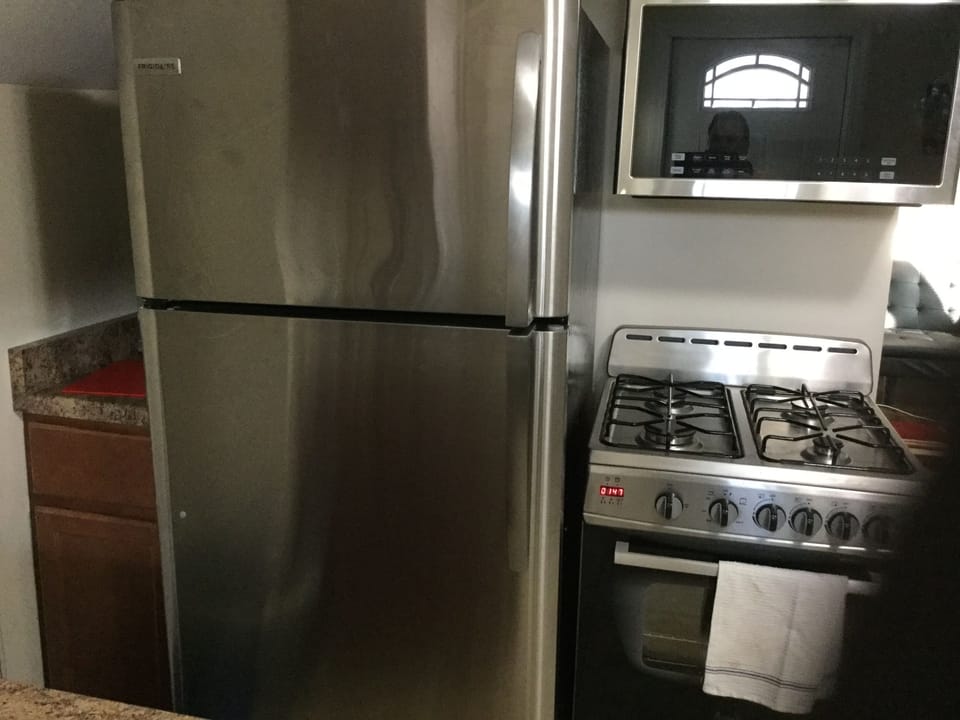 All new stainless steel appliances