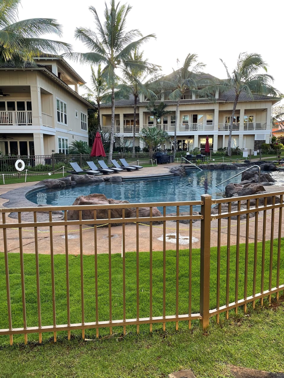 View of pool from our lanai entrance.