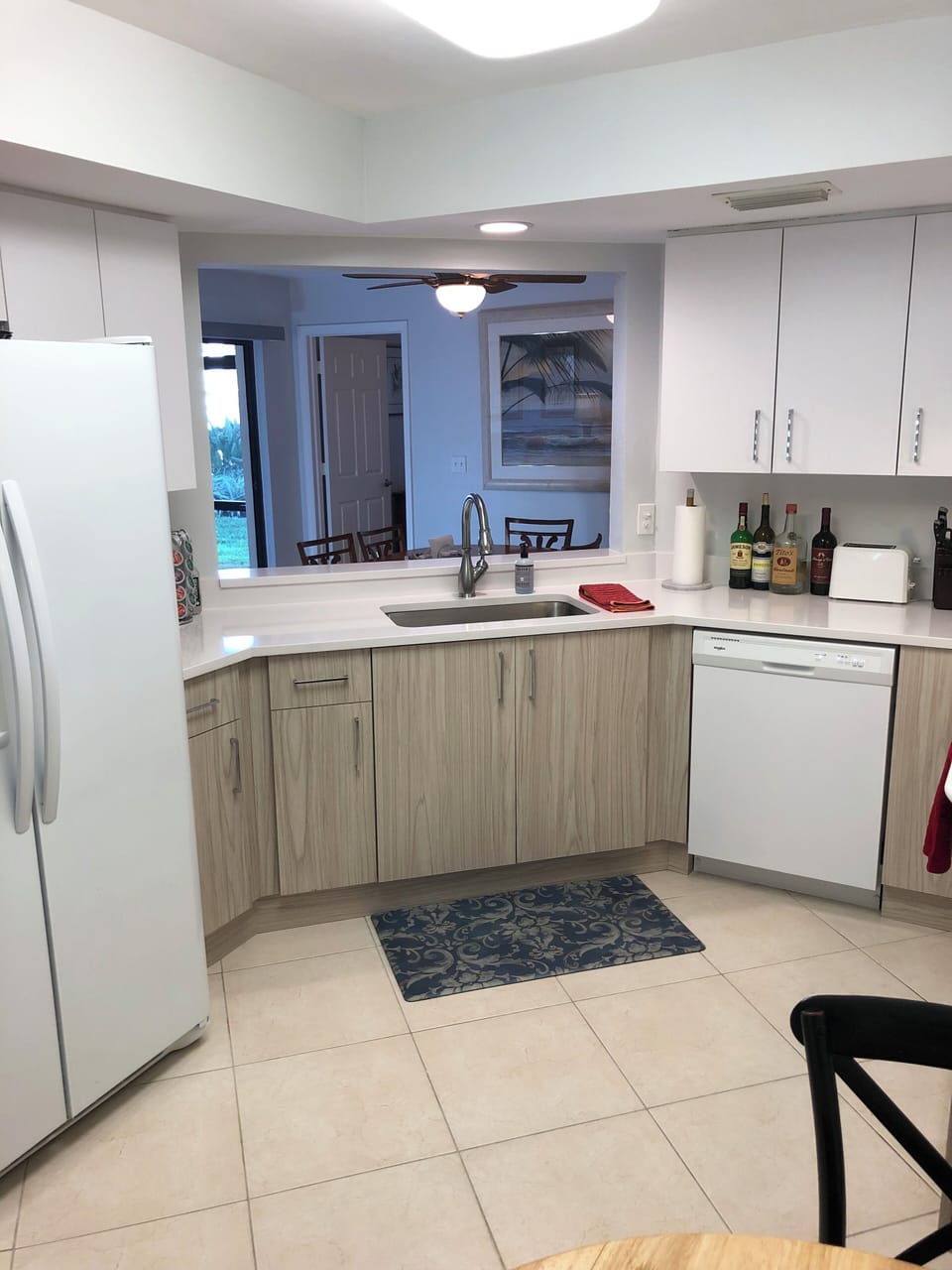 Kitchen remodeled with new cabinetry in 2023
