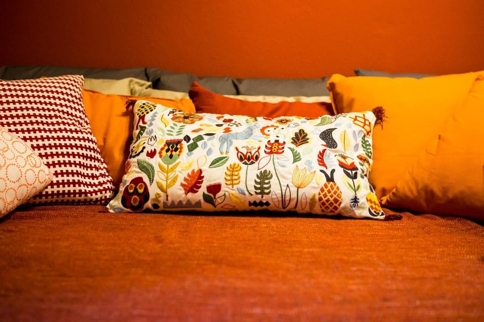 Hypo-allergenic bedding, individually decorated, individually furnished