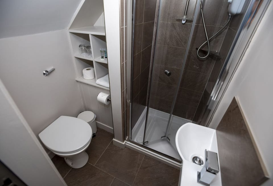Deluxe Twin | Bathroom | Shower, free toiletries, hair dryer, towels
