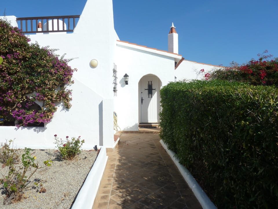From the garage entrance