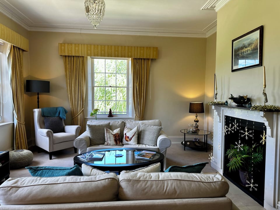 Luxury Suite | Living area | Smart TV, tablet, heated floors
