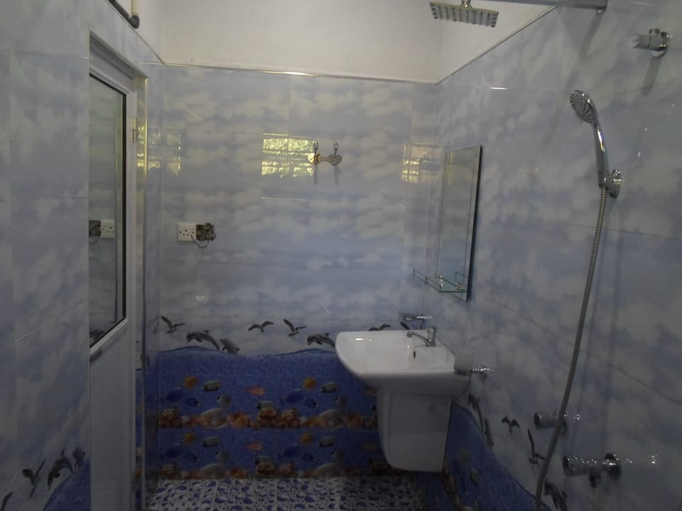 Shower, bidet, towels