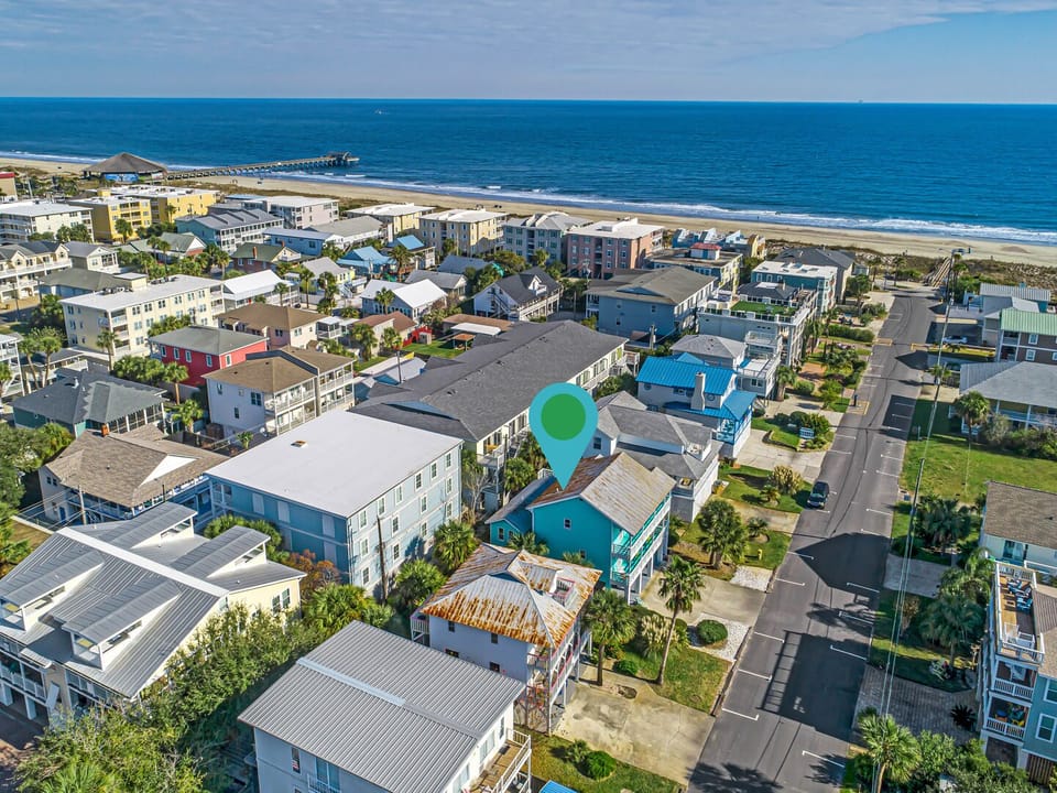 Aerial view of the property