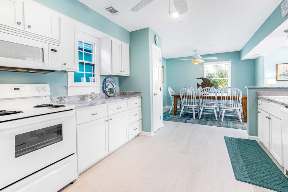 Kitchen and dining area