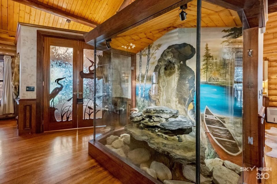 Let the sound of flowing water soothe you with this encased indoor waterfall.