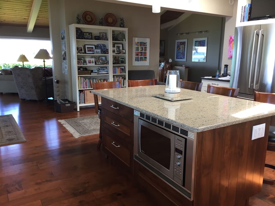 Gather family at the island; make great meals while enjoying the amazing views!
